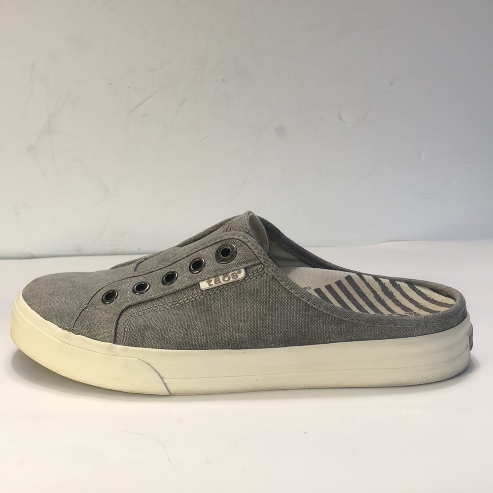 Taos EZ Soul Gray Off White Slip On Sneaker Mule size 8M - Picture 15 of 17